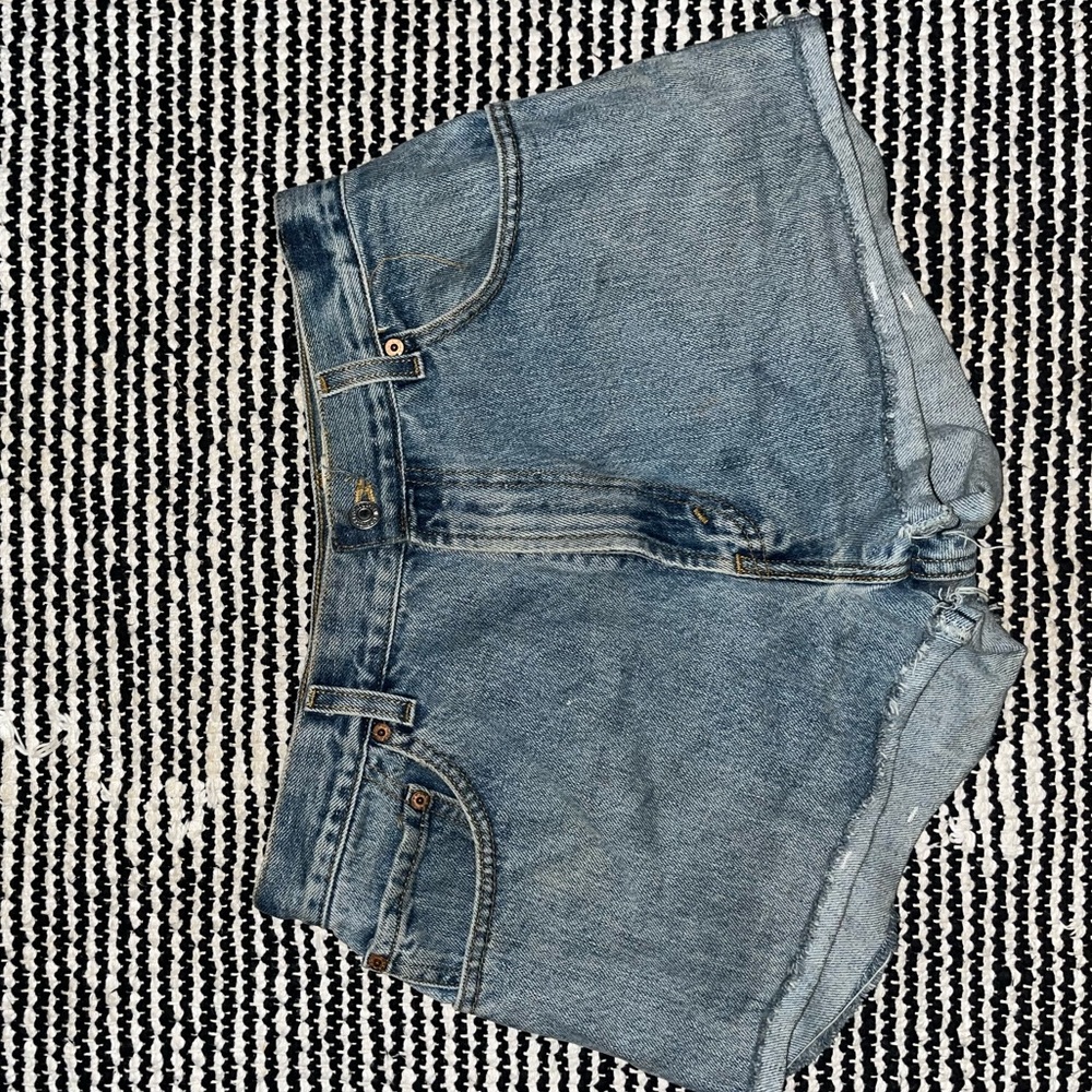 Levi High waisted denim shorts, urban outfitters